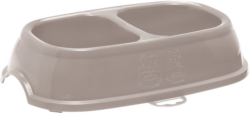 Kerbl Kerbl Twin Plastic Bowl 2 X 400ml