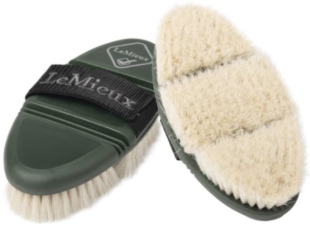 LeMieux Flexi Goats Hair Body Brush Oak/ Rioja