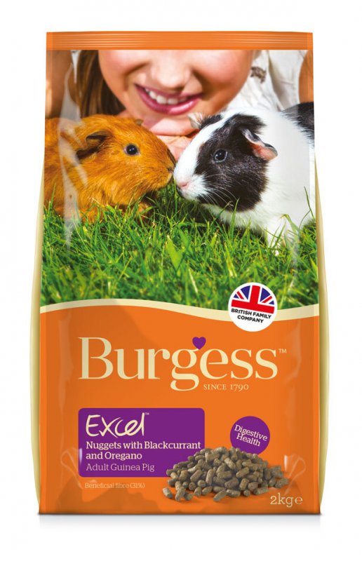 Burgess BURGESS EXCEL GUINEA PIG WITH NUGGET B/C & OREGANO - 2KG
