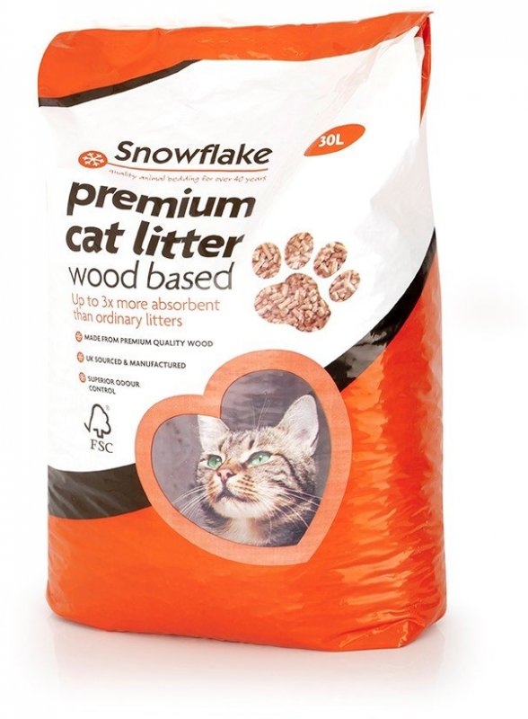Snowflake Snowflake Cat Litter Wood Litter - 30l