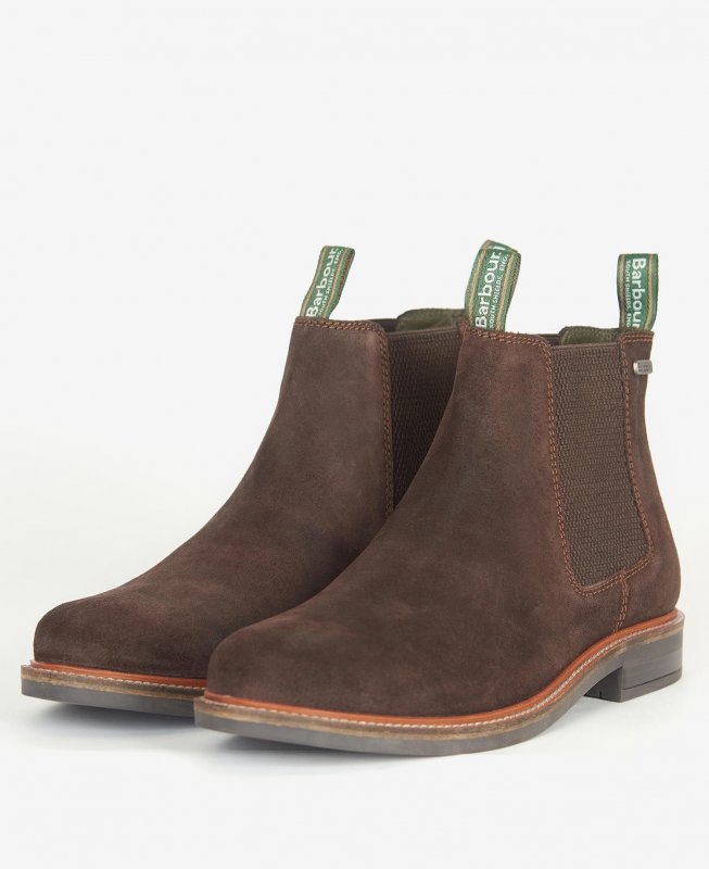 Barbour BARBOUR FARSLEY CHELSEA BOOT CHOC SUEDE