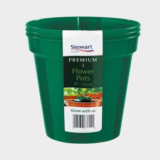 Stewart Garden Stewart Flower Pot - 3 Pack - 6