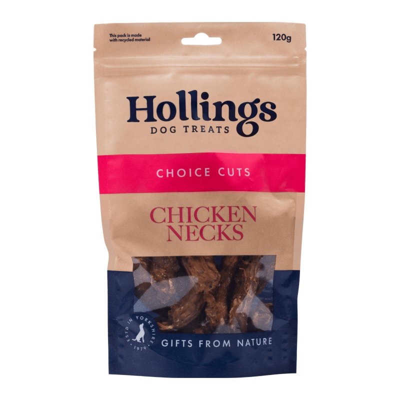 Hollings Hollings Chicken Necks - 120g - 100% Natural