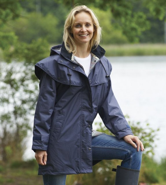 Champion-Outdoor Champion Windsor Navy Ladies Cape Jacket