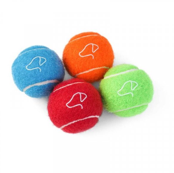 Zoon Zoon Pooch 5cm Tennis Balls - 4 Pack Mini