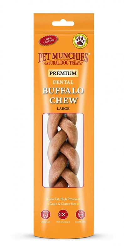 Pet Munchies Pet Munchies Buffalo Dental Chew Large - 90g