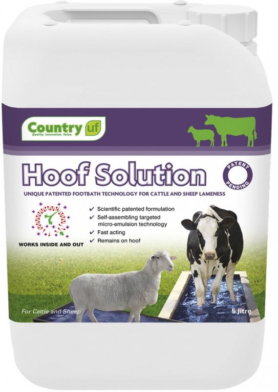 Country UF Country Hoof Solution For Footbathing Cattle & Sheep 20l