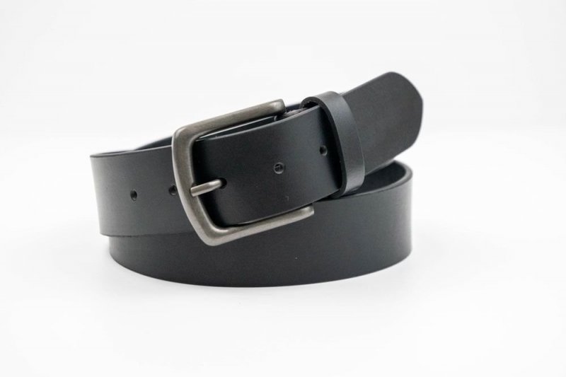 Oxford Leathercraft Charles Smith 40mm Leather Belt With Gun Metal Buckle