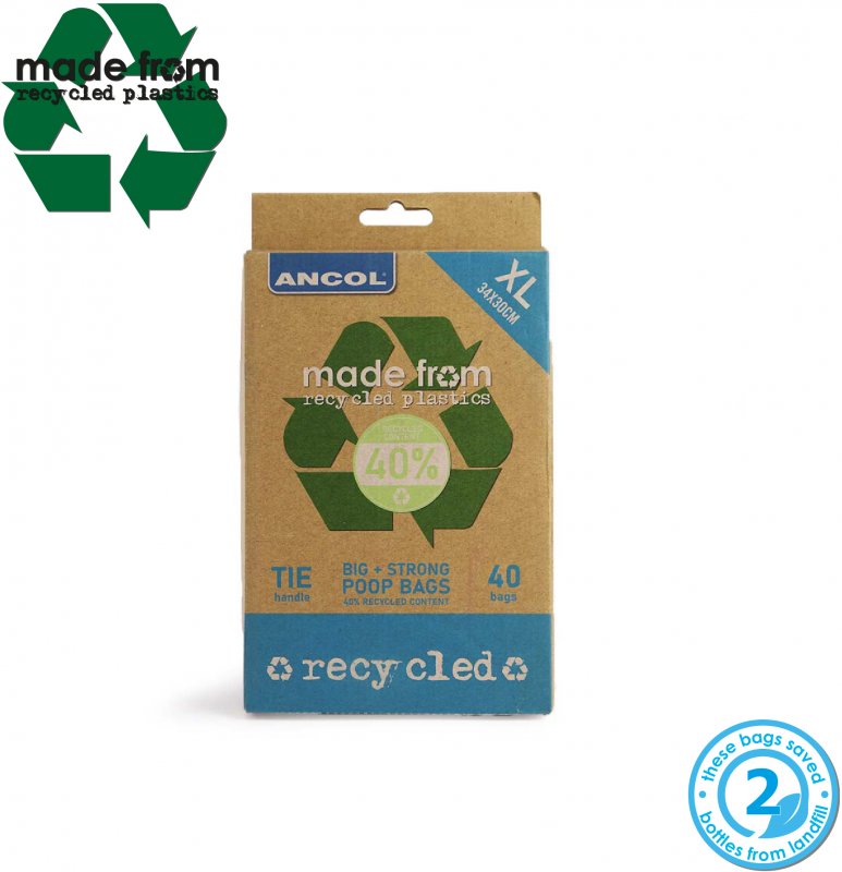 Ancol Ancol Made From Flat Pack Poop Bag - 40pk
