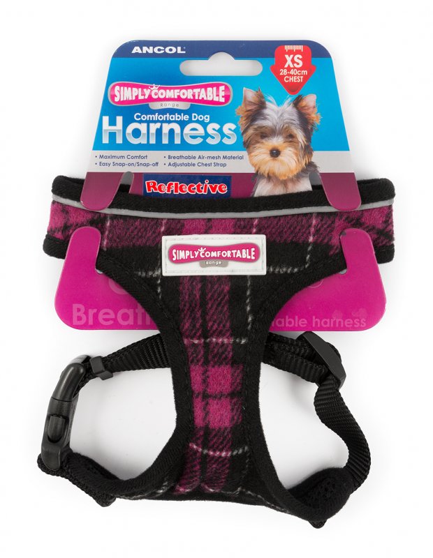 Ancol Ancol Tartan Comfort Harness - XS/28-40cm