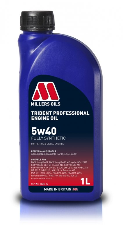 Millers Oils Millers Trident 5w40 Oil Fs - 1l