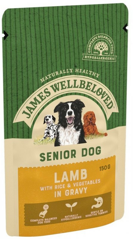 James Wellbeloved James Wellbeloved Senior Lamb Dog Pouches - 10x150g