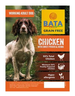 BATA BATA Grain Free Complete Dog Working Chicken - 15kg