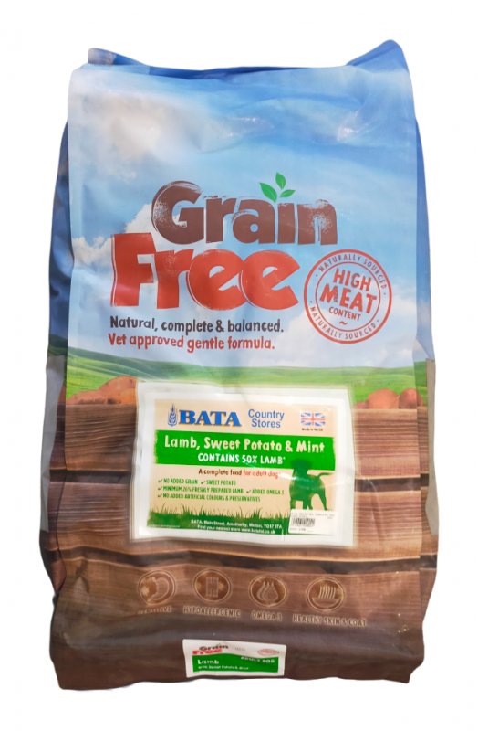 BATA BATA GRAIN FREE COMPLETE DOG FOOD ADULT - 12KG