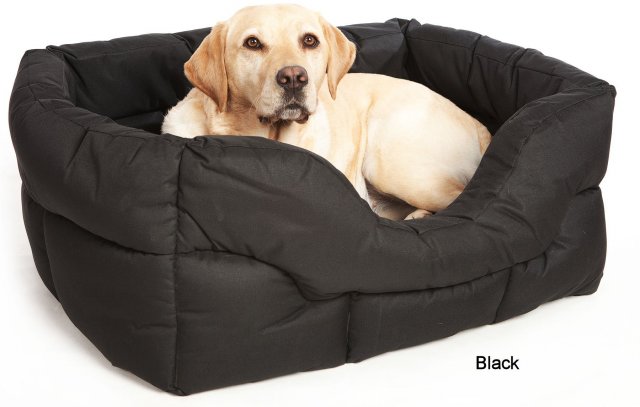 P&L superior Pet Beds P&l Country Dog Heavy Duty Rectangular Drop Fronted Waterproof Softee Dog Beds