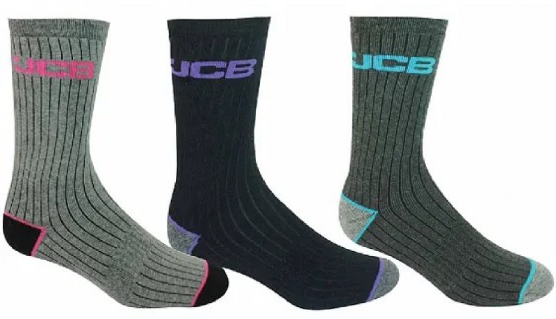 JCB JCB Ladies' Outdoor Activity Socks - 3pk