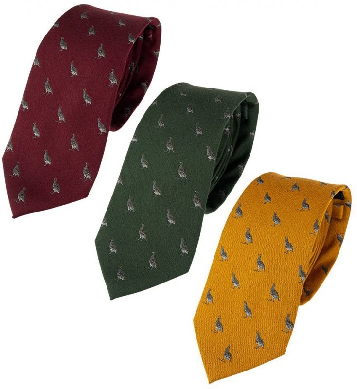 Jack Pyke Jack Pyke Partridge Silk Tie