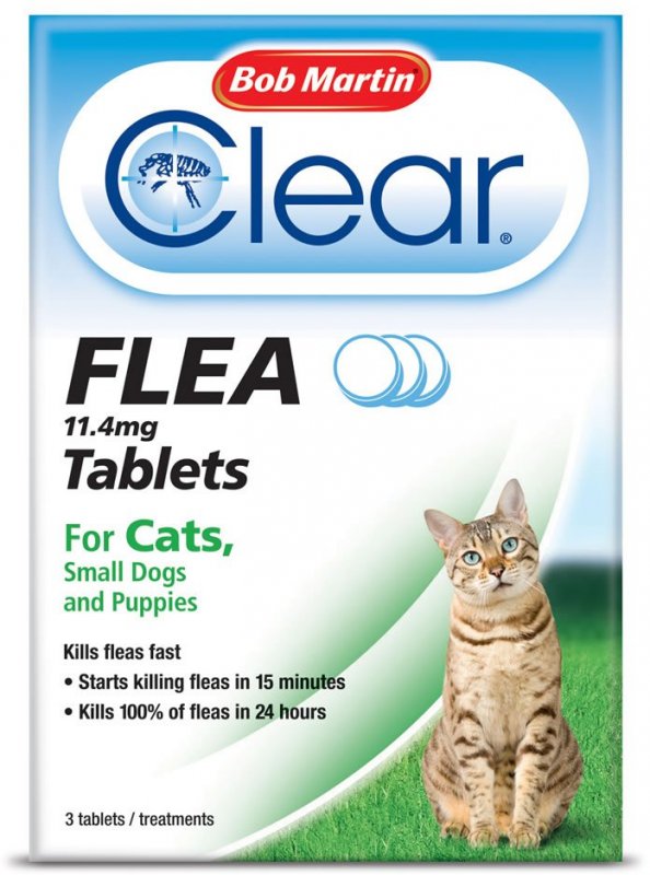 Bob Martin Bob Martin Clear Flea Tabs For Cats, Small Dogs & Puppies - Under 11kg