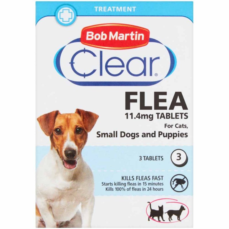 Bob Martin Bob Martin Clear Flea Tabs For Cats, Small Dogs & Puppies - Under 11kg