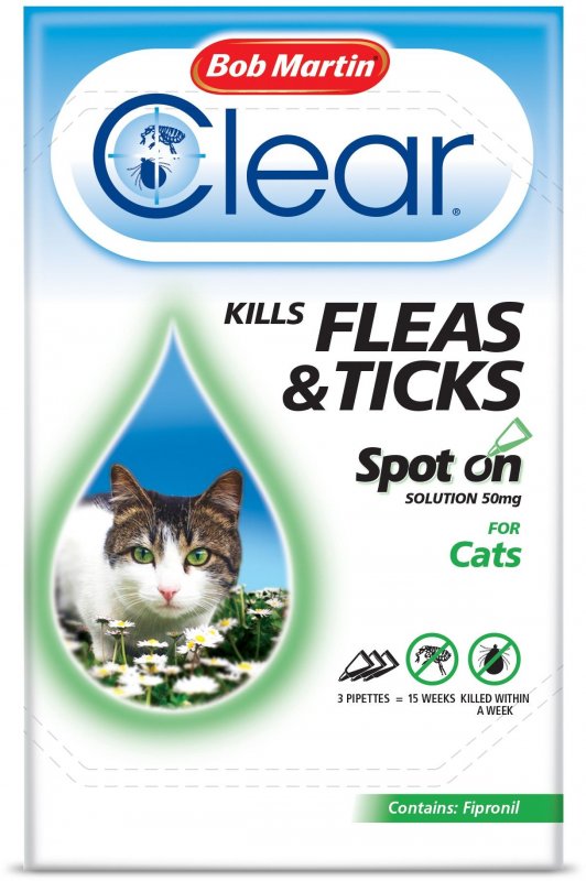 Bob Martin Bob Martin Flea Clear Spot On For Cats - 3 Tubes