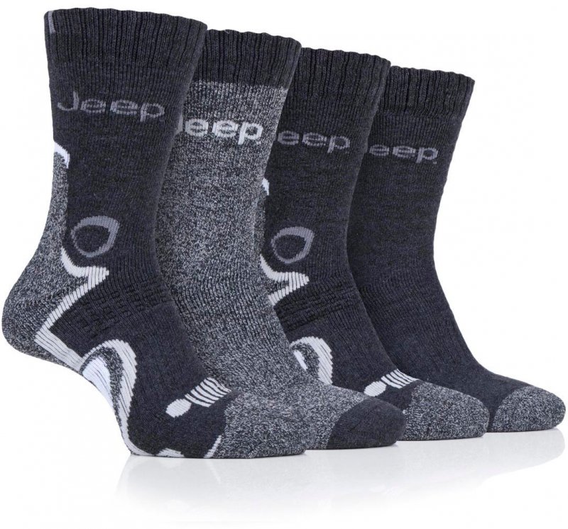 Jeep Jeep 4 Pair Performance Boot Socks Mens