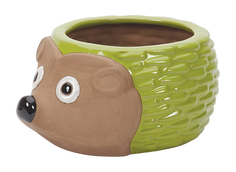 Apta Apta Glazed Hedgehog Planter