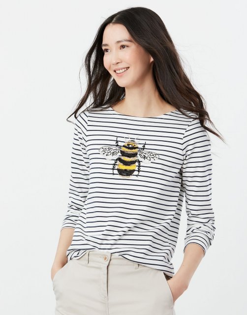 Joules Joules Harbour Luxe Long Sleeve Jersey Top
