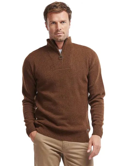 Barbour lambswool half discount zip
