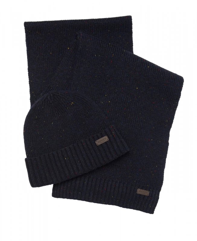 Barbour Barbour Carlton Fleck Set Beanie & Scarf