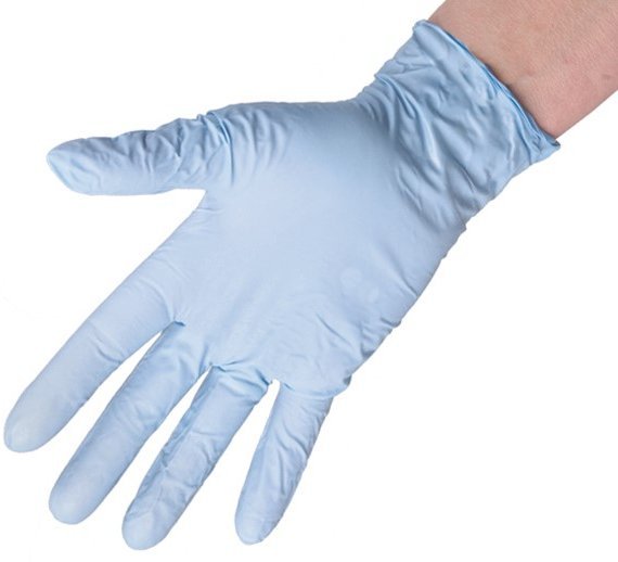 Nitrile Powder Free Blue Milking Gloves - 200pk