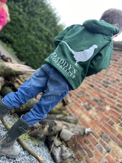 Feathers Country Feathers Country Bottle Green Under Keeper Childrens Hoodie