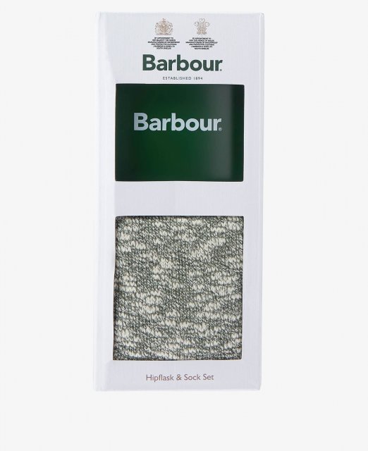 Barbour Barbour Hip Flask And Socks Gift Set