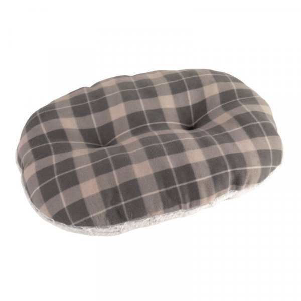Zoon Zoon Tuffearth Recycled Grey Fleece Oval Cushion - Xs