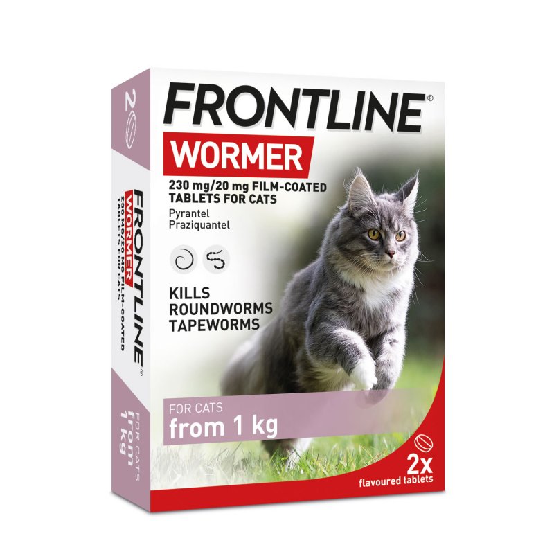 Trilanco Frontline Wormer Tablets For Cats - 2pk