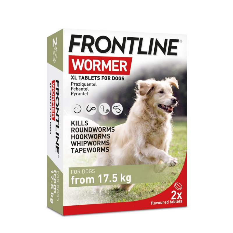 Trilanco Frontline Wormer Tablets For Dogs - 17.5kg+ - 2pk