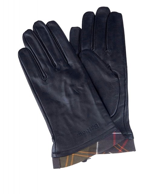 Barbour Barbour Tartan Trim Leather Gloves