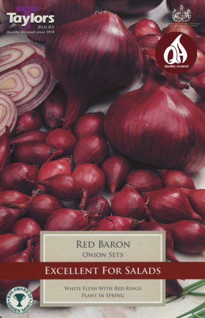 Taylors Bulbs Onion Sets Red Baron - 50pk