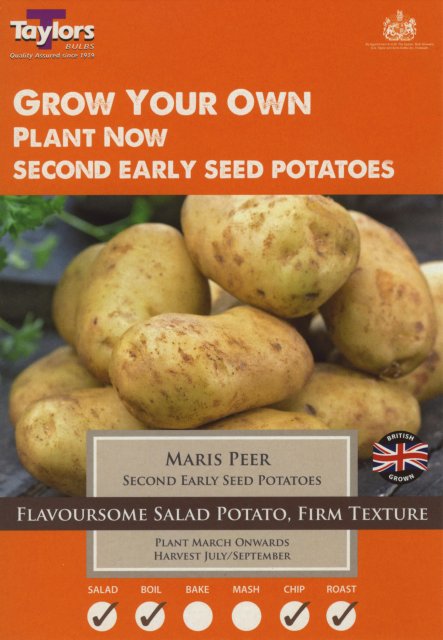 Taylors Bulbs Maris Peer Seed Potato - 10pk
