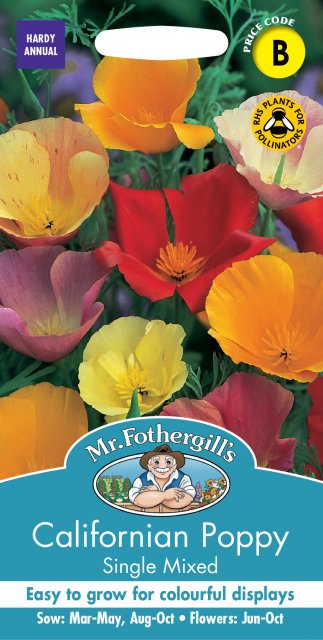 Mr Fothergill's Fothergills Californian Poppy Single Mixed