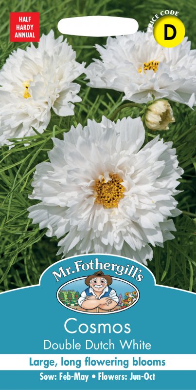 Mr Fothergill's Fothergills Cosmos Double Dutch White