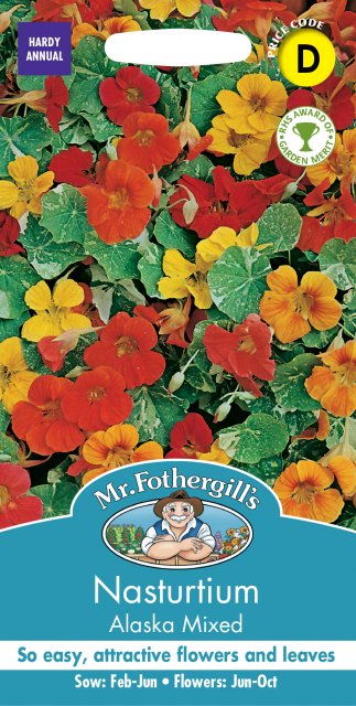 Mr Fothergill's Fothergills Nasturtium Alaska Mixed