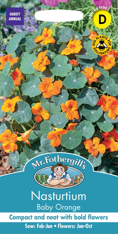 Mr Fothergill's Fothergills Nasturtium Baby Orange