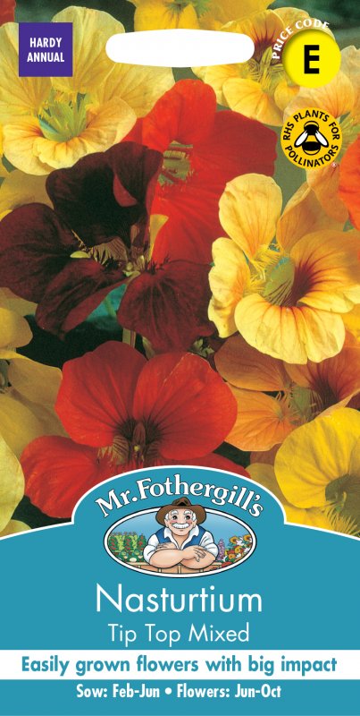 Mr Fothergill's Fothergills Nasturtium Tip Top Mixed