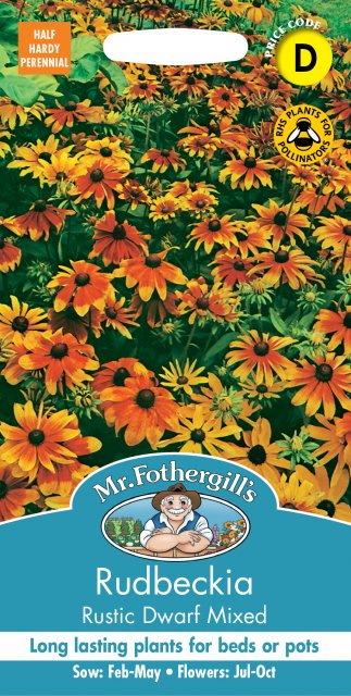 Mr Fothergill's Fothergills Rudbeckia Rustic Dwarf Mixed