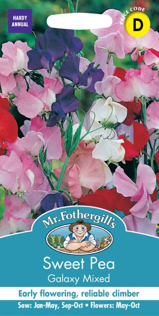 Mr Fothergill's Fothergills Sweet Pea Galaxy Mixed