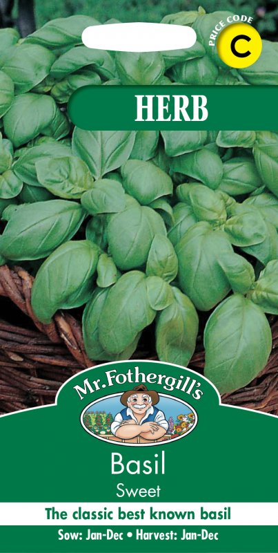 Mr Fothergill's Fothergills Basil Sweet Genovese Herb Garden