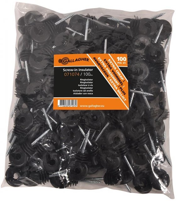 Gallagher Gallagher Screw In Promo Insulator 100pk