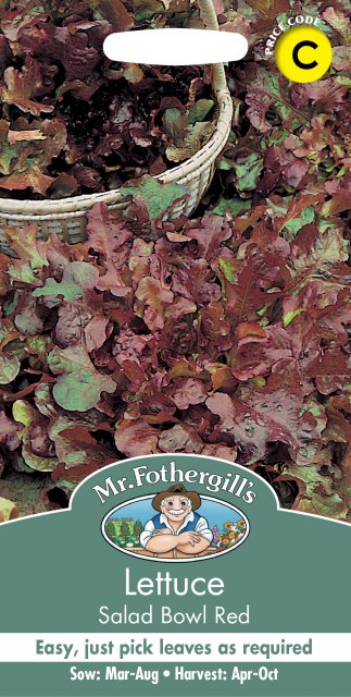 Mr Fothergill's Fothergills Lettuce Salad Bowl Red