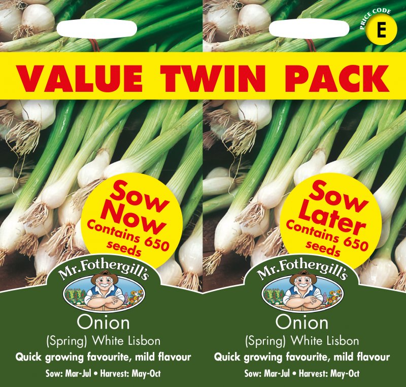 Mr Fothergill's Fothergills Onion (spring) White Lisbon Bumper Pack