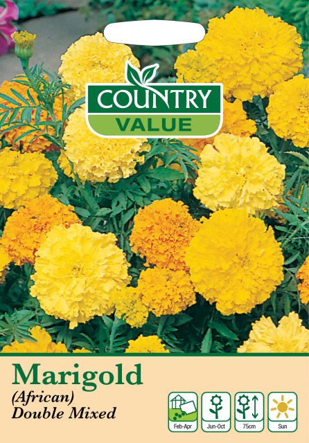 Mr Fothergill's Marigold African Double Mix C V Seeds